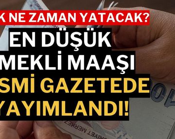 En Düşük Emekli Maaşı Resmi Gazete'de Yayımlandı: Emekli Maaşı Farkı Ne Kadar, Ne Zaman Yatacak?