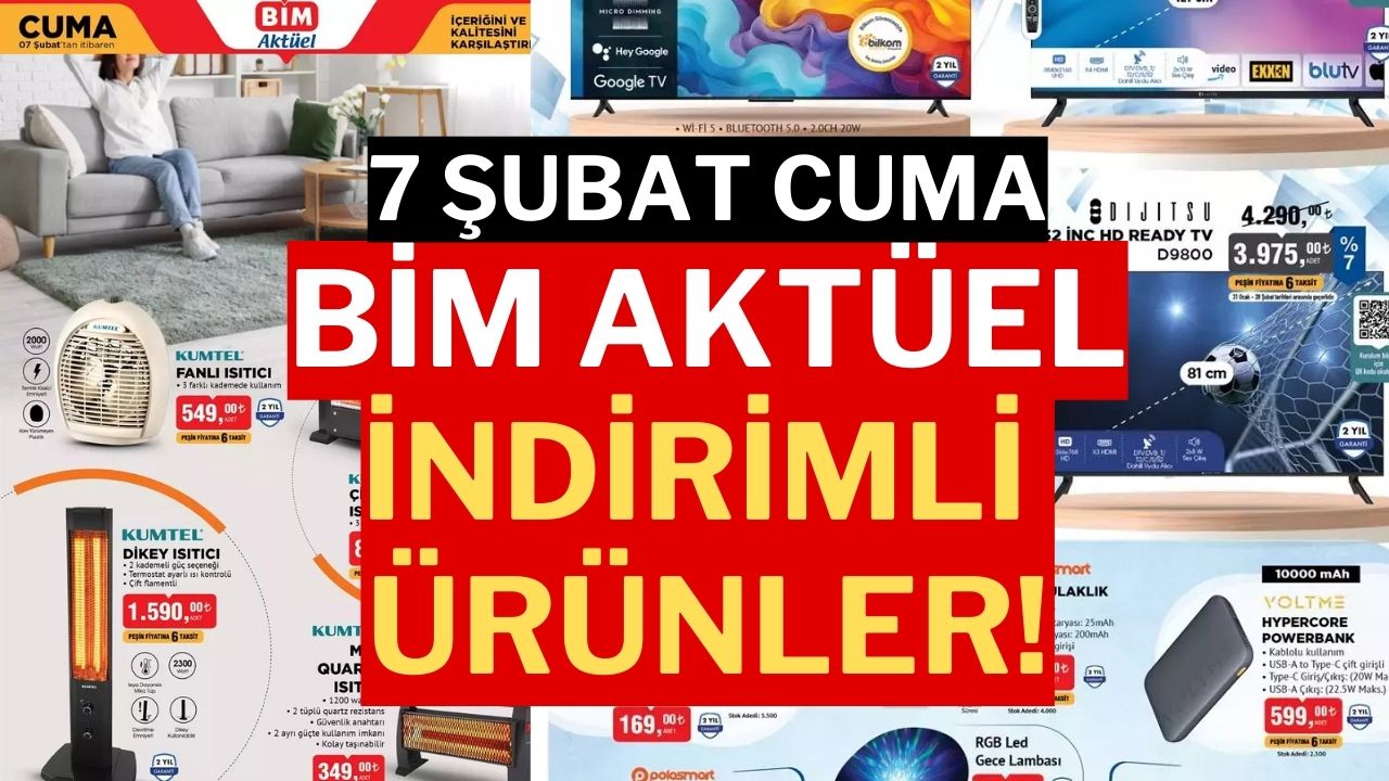 "Bim Aktüel Katalog 7 Şubat 2025: Bim'de Bu Hafta Hangi Ürünler Var?