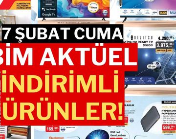 "Bim Aktüel Katalog 7 Şubat 2025: Bim'de Bu Hafta Hangi Ürünler Var?