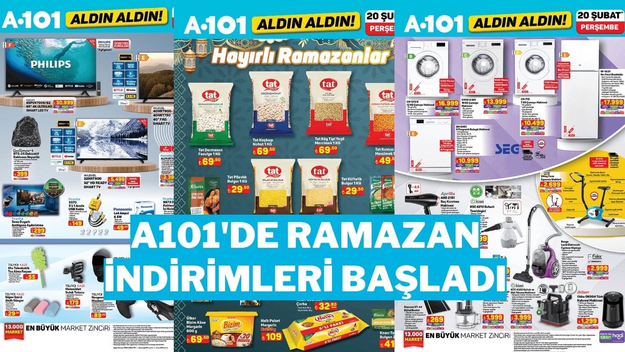 A101 Aldın Aldın 20 Şubat 2025 Kataloğu Yayında! Kaçırılmayacak A101 İndirimleri ve Kampanyalar